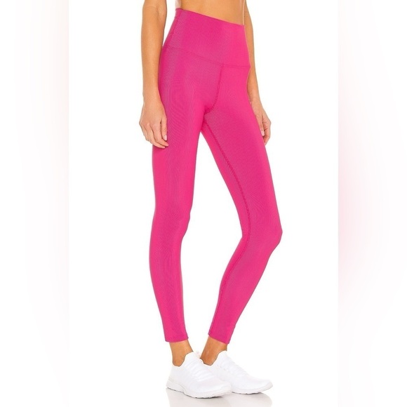 Beach Riot Ayla Ribbed Leggings in Fuchsia, Size S - Picture 3 of 9